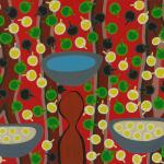 353/09, ‘Bush tomato’, 90x120cm, Acrylic on canvas