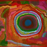 411/07,'Jinturr (waterhole)',60x90 cm, Acrylic on canvas