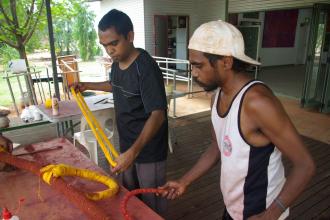 Headdress Making 2012 - Wayampajarti