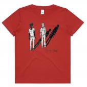 KIDS T-SHIRT| MERVYN STREET| BLACK AND WHITE BROTHERS| RED